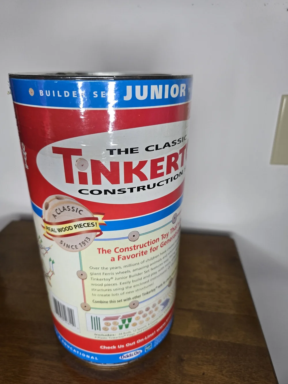 Hasbro Tinkertoy Junior Construction Set - Red & Blue Sealed Year 2000